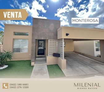 CASA EN VENTA AL NORTE DE HERMOSILLO EN MONTEROSA RESIDENCIAL