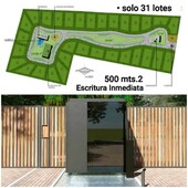 residencial exclusivo 500 mts.2
