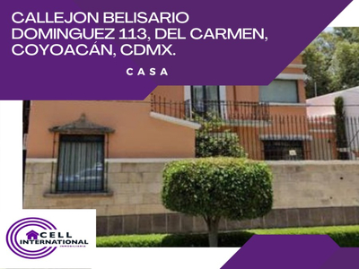 Venta De Casa En Callejón Belisario Dominguez, Del Carmen, Coyoacán, Cdmx