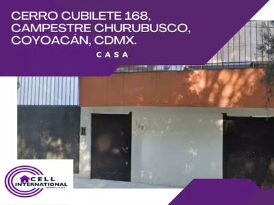 Venta De Casa En Cerro Del Cubilete, Campestre Churubusco, Coyoacan, Cdmx