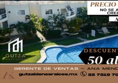doomos. departamento a la venta en acapulco con alberca, roof garden, club de playa remato ak