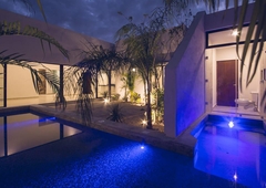 Doomos. Hermosa casa nueva en privada de una planta con piscina a las afueras de Mérida Conkal, Yucatán, México
