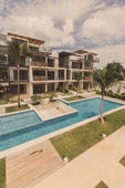 doomos. increible penthouse en kaanal tulum con 3 habts roof y jacuzzi exterior