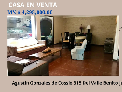Casa En Venta En La Del Valle Cdmx I Vj-za-050