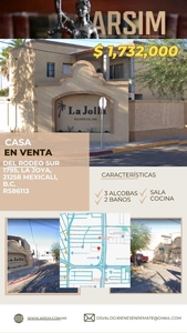 Casa en Venta en LA JOYA Mexicali, Baja California
