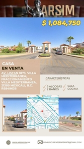 Casa en Venta en VILLA MEDITERRANEA Mexicali, Baja California