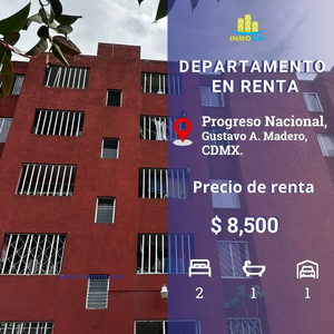 Departamento En Renta En Progreso Nacional, Gam. Cdmx.