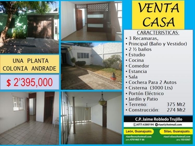 Casa en Venta en ANDRADE León de los Aldama, Guanajuato