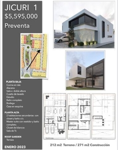 Hermosa casa de diseño en esquina, en preventa Jicuri Zibata