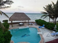 4 cuartos, 600 m casa en venta frente al mar en puerto morelos riviera maya