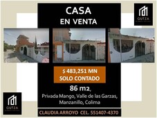 Doomos. Casa en Venta - 2 Recamaras - Fraccionamiento Valle de las Garzas - Manzanillo - Colima - Remate Bancario