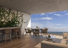 doomos. venta departartamento frente al mar 5 piso en chicxulub puerto con amenidades zirene