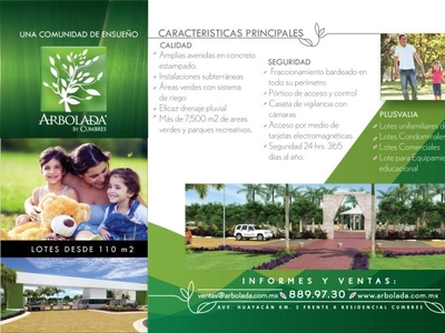 Terreno en Venta en residencial arbolada by cumbres Cancún, Quintana Roo