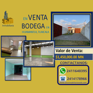 Bodega en venta de 700 m2 en Humantla,Tlaxcala