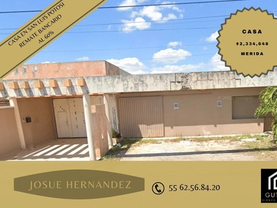 Doomos. CASA EN VENTA MERIDA YUCATAN INMUEBLE EN EL CENTRO DE LA CIUDAD EN REMATE BANCARIO JHC