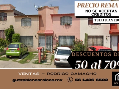 Doomos. Gran Remate, Casa En Venta, Real del Bosque, Tultitlan, Estado de Mexico - RCV