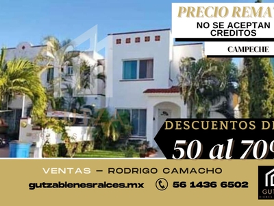 Doomos. Gran Remate, Casa en Venta, Real del Carmen, Cd Del Carmen, Campeche. RCV