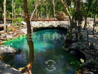 VENDO PRECIOSO LOTE residencial con cenotes pri...