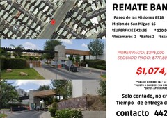 Casa en remate bancario en P las Misiones 3918 16 M. San Miguel Tijuana BCN JLC