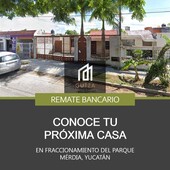 casa en venta en fraccionamiento del parque, mérida, yucatán