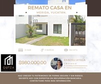 casa en venta en fraccionamiento las américas, mérida, yucatán