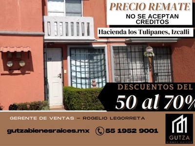 Doomos. Casa en venta en Cuautitlán Izcalli, Estado de Mexico, estacionamiento y seguridad REMATE RLR