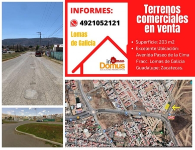 Terreno en Venta en Lomas de Galicia Guadalupe, Zacatecas