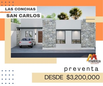 Las Conchas en San Carlos Sonora preventa casas de 1 piso 3 Rec