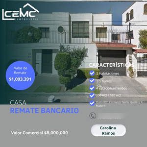 Casa En Venta En Remate Bancario En Lindavista Norte, Gustavo A Madero