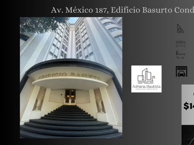 Departamento En La Delegación Cuauhtémoc, Col. Hipódromo, Av. México 187, Edificio Basurto Condesa, Cuenta Con 2 Lugares De Estacionamiento. Nb10-ca