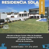 venta de casa - hermosa residencia en burgos - 4 recámaras - 5 baños