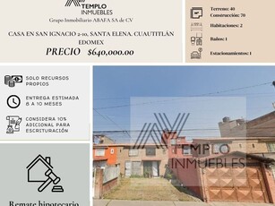 Casa en venta San Ignacio 2-10, Santa Elena, Cuautitlán, Edomex, México