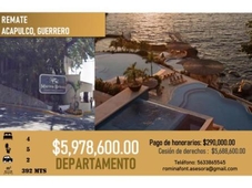 4 cuartos, 372 m precioso departamento en marina brisas, acapulco