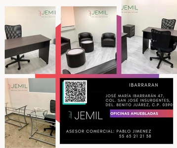 Renta de Oficinas Amuebladas, Ibarraran- Insurgentes