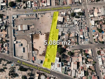 Venta de Terreno Industrial libre de gravamen, Z. Centro, 5086m2