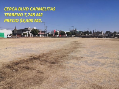 Terreno a unos metros de Blvd Carmelitas San Isidro Castillotla Angelopolis Peri