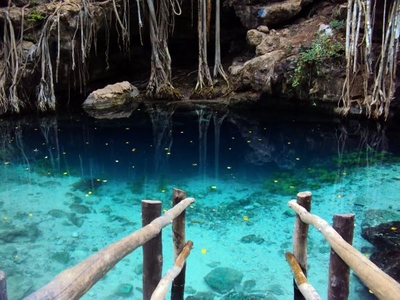 Terreno en venta en Telchac Yucatan con 3 cenotes en amenidades