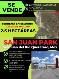 Terreno en venta Parque Industrial San Juan 2.5 hectáreas