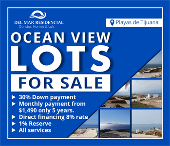 Awesome ocean view lots for sales in Playas de Tijuana