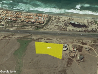 Venta de Terreno frente al mar en Ejido Mazatlán, Rosarito, 1HA