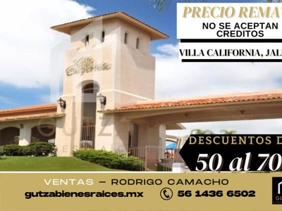 Remate, Casa en Venta, Adjudicada, Villa California, Jalisco. RCV