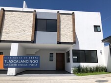 casa nueva en venta en san andres cholula, puebla 1 cuadra de bl atlixco - 4 habitaciones - 208 m2