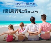 5000 m terreno en venta xpu-ha beach arrecife con club de playa en