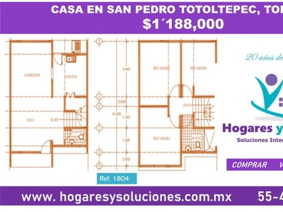 Casa en Venta en San Pedro Totoltepec Toluca de Lerdo, Mexico