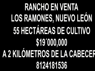 Rancho en Venta en LOS RAMONES Los Ramones, Nuevo Leon