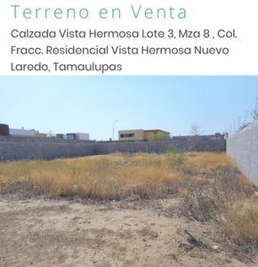 Terreno en Venta en VISTA HERMOSA Nuevo Laredo, Tamaulipas