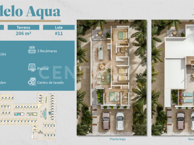 Casas preventa en la playa de Chelem, Mérida, Yucatán (Modelo Aqua Lote 11 )