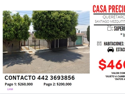 Oportunidad en Querétaro, única Casa en Villas de Santiago!!!lhm