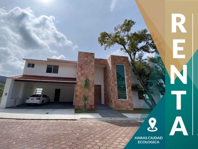 VENTA/RENTA DE CASA EN HARAS CIUDAD ECOLÓGICA, CLUSTER ÁLAMOS. PUEBLA.