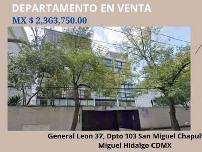 Departamento En Venta En San Miguel Chapultepec Cdmx I Vj-za-071